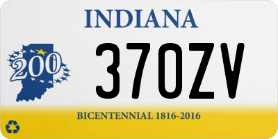 IN license plate 370ZV