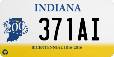 IN license plate 371AI