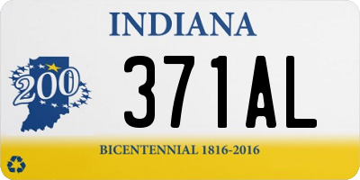 IN license plate 371AL