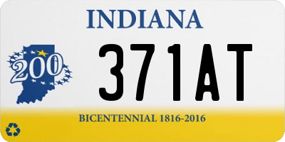 IN license plate 371AT