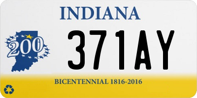 IN license plate 371AY