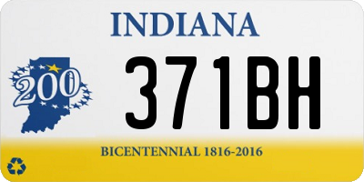 IN license plate 371BH