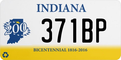 IN license plate 371BP