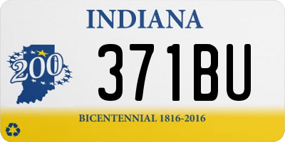IN license plate 371BU