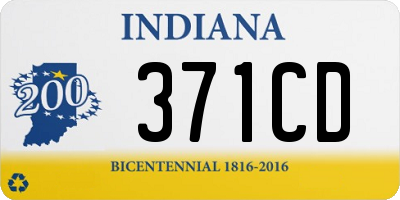 IN license plate 371CD