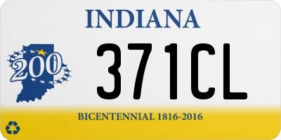 IN license plate 371CL