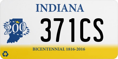 IN license plate 371CS