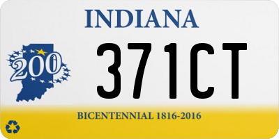 IN license plate 371CT