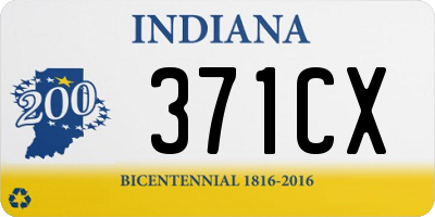 IN license plate 371CX