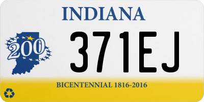 IN license plate 371EJ