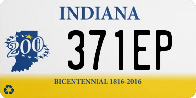 IN license plate 371EP