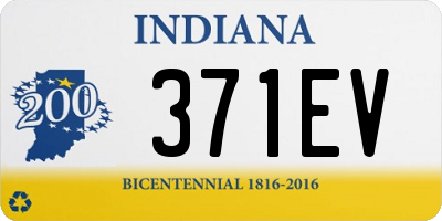 IN license plate 371EV