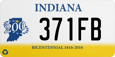 IN license plate 371FB