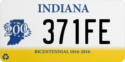 IN license plate 371FE