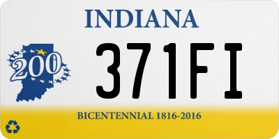 IN license plate 371FI