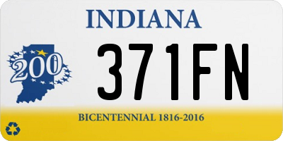 IN license plate 371FN