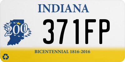 IN license plate 371FP
