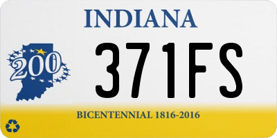 IN license plate 371FS