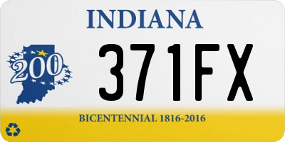 IN license plate 371FX