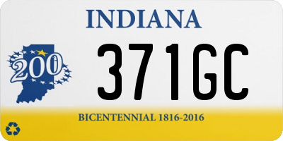 IN license plate 371GC