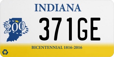 IN license plate 371GE