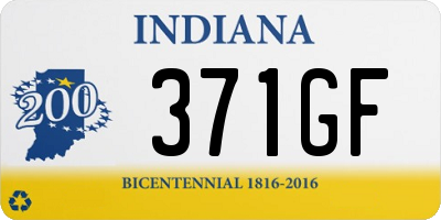 IN license plate 371GF