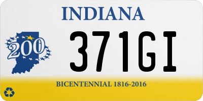 IN license plate 371GI