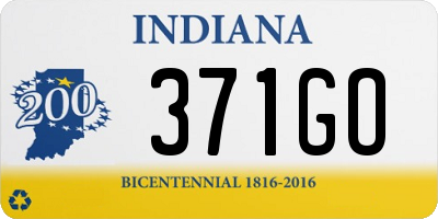IN license plate 371GO