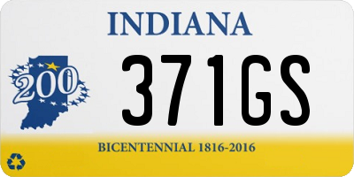 IN license plate 371GS