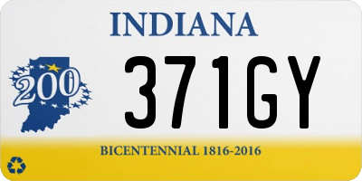 IN license plate 371GY