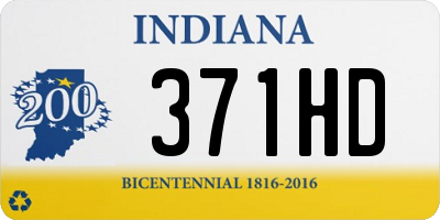 IN license plate 371HD