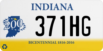 IN license plate 371HG