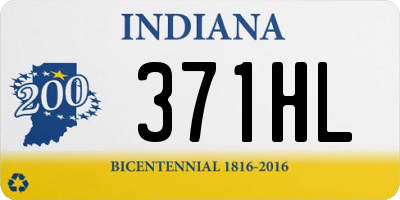 IN license plate 371HL