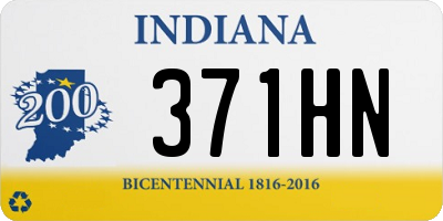 IN license plate 371HN