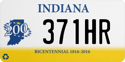 IN license plate 371HR