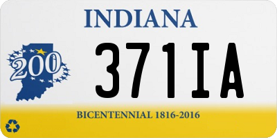 IN license plate 371IA