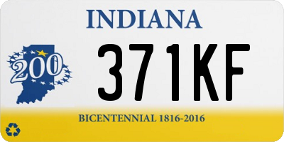 IN license plate 371KF