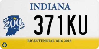 IN license plate 371KU