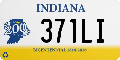 IN license plate 371LI