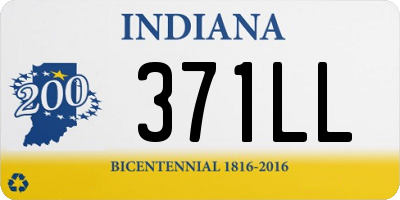 IN license plate 371LL