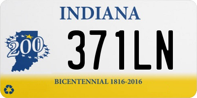 IN license plate 371LN