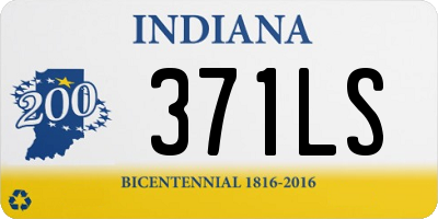 IN license plate 371LS