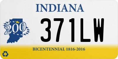 IN license plate 371LW