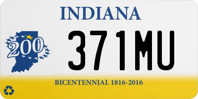 IN license plate 371MU