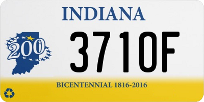 IN license plate 371OF