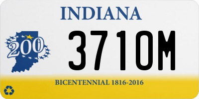 IN license plate 371OM