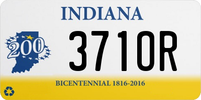 IN license plate 371OR