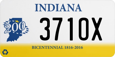 IN license plate 371OX