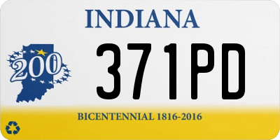 IN license plate 371PD