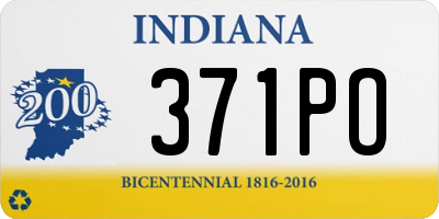 IN license plate 371PO